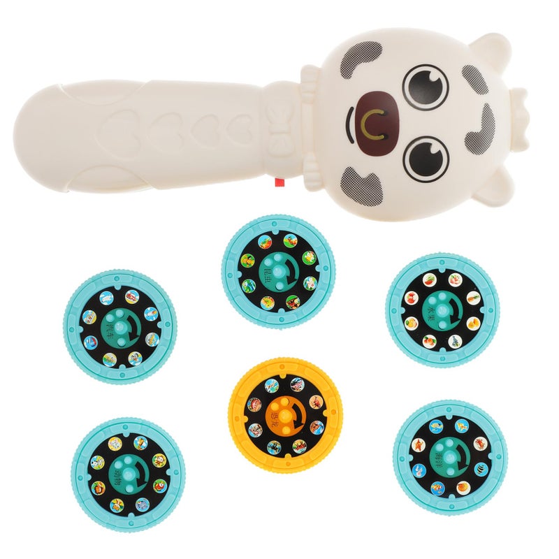 Cartoon Pattern Flashlight Projector for Kids Bedtime Learning Wall Ceiling Projection Torch Random Color - Image 2