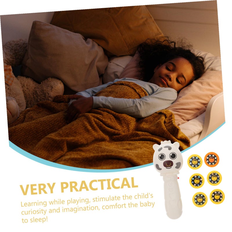 Cartoon Pattern Flashlight Projector for Kids Bedtime Learning Wall Ceiling Projection Torch Random Color - Image 4