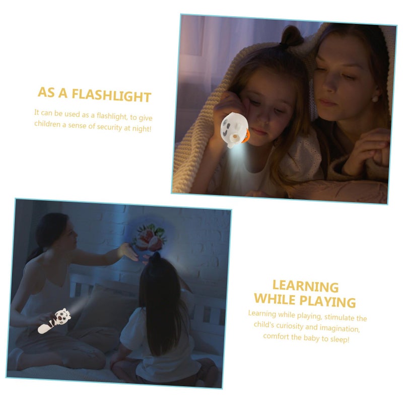 Cartoon Pattern Flashlight Projector for Kids Bedtime Learning Wall Ceiling Projection Torch Random Color - Image 5