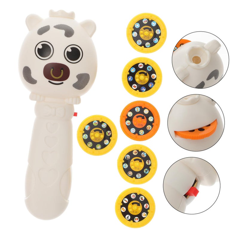 Cartoon Pattern Flashlight Projector for Kids Bedtime Learning Wall Ceiling Projection Torch Random Color - Image 3