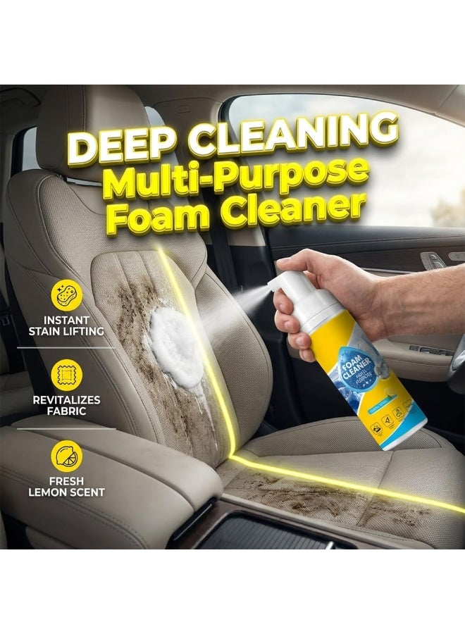 ATRJSZ 4-in-1 Multi-Enzyme Foam Cleaner, New Foam No-Rinse Cleaner, All-Purpose Deep Cleaning Spray for Car Interior, Kitchen Grease, Bathroom Tiles, Sofa Upholstery (1) - Image 3