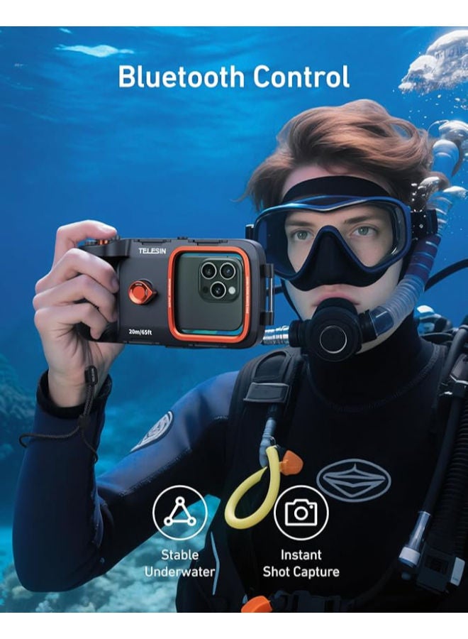 TELESIN Universal Underwater Phone Case for Snorkeling and Diving - Image 5