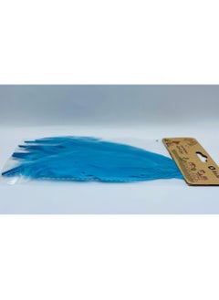 ITALO 11 Pcs Feathers Crafts Goose Feathers for DIY Earrings Craft For Home Wedding Baby Shower Decorations Blue  - Image 3