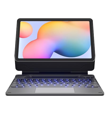 Dexnor Keyboard Case for Samsung Galaxy Tab S6 Lite 10.4 Inch Case with Keyboard Magnetic Floating Cantilever Stand Multi-Touch Trackpad Wireless Backlit S Pen Holder for Tab S6 Lite 2024/2022/2020 - Image 1