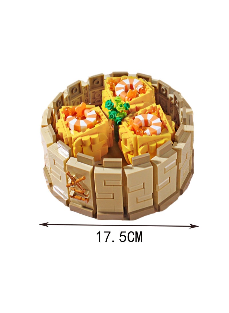 Loquat 770pcs Shrimp Buns Model Set Building Blocks Creative Diy Simulation Collection Building Assembling Toys Children Adult Home Decoration - Image 2
