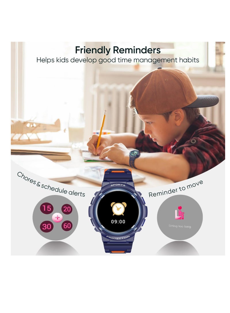 Captaintech Kids Smart Watch Waterproof Kids Fitness Tracker Watch  with 26 Sports Modes Pedometer Heart Rate Monitor Alarm Clock Sleep Tracking Great Gifts for Children - Image 4