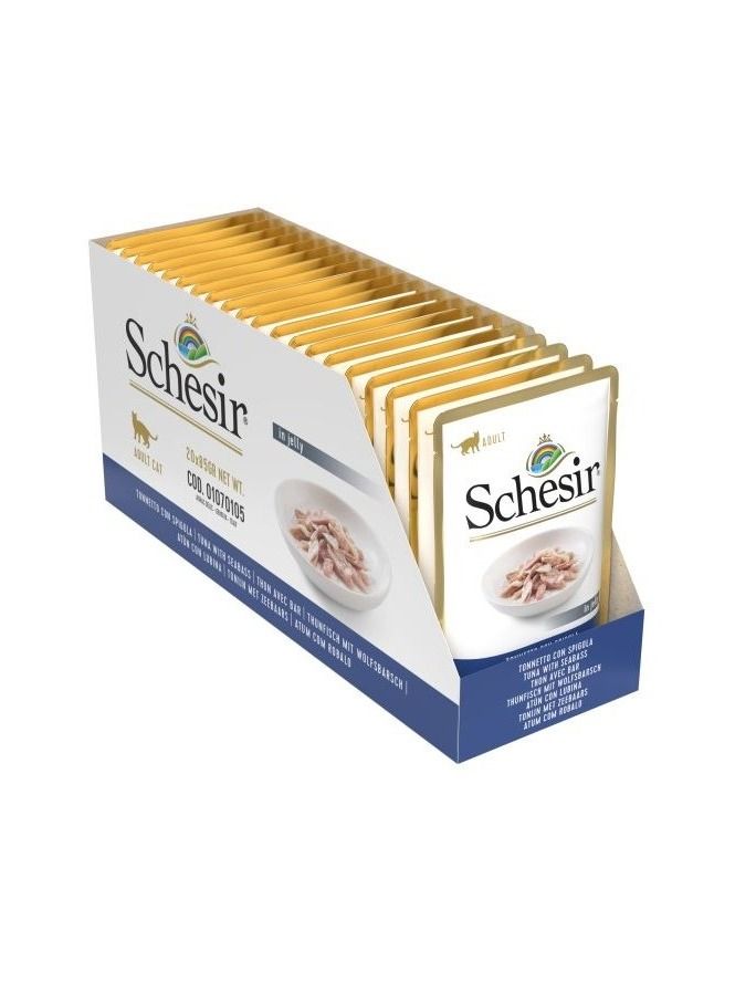 Schesir Pouch Jelly Tuna With Seabass Wet Food For Cats - Image 2