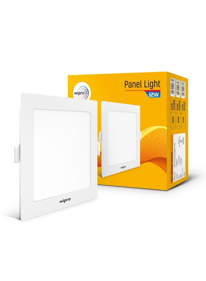 Wipro Garnet 12W Square LED Alpha Panel | Neutral White (4000K) | Recessed Down Light for False Ceiling | Cutout - 125mm*125mm | Pack of 1 - Image 1