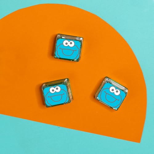 Glo Pals x Sesame Street Water-Activated Light-Up Cubes for Sensory Play (Cookie Monster - Cubes Only) - Image 2