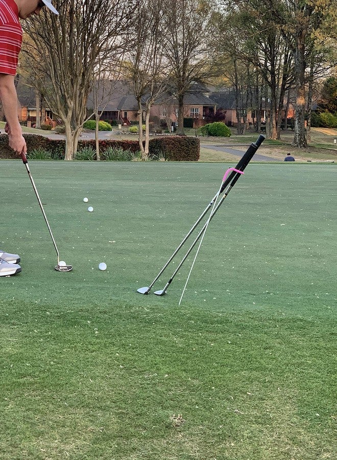 Mobile Pro Shop V-Shaped Golf Club Stand Keeps Your Clubs Clean, Dry & Visible, Made of Highly Durable Stainless Steel - Easy to Carry Golf Club Holder - Image 3