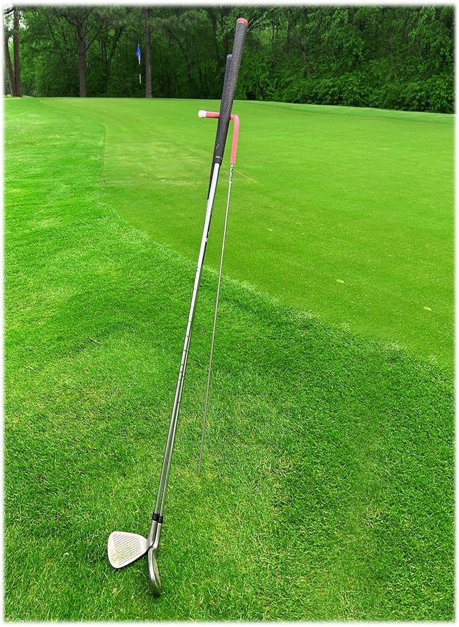Mobile Pro Shop V-Shaped Golf Club Stand Keeps Your Clubs Clean, Dry & Visible, Made of Highly Durable Stainless Steel - Easy to Carry Golf Club Holder - Image 1