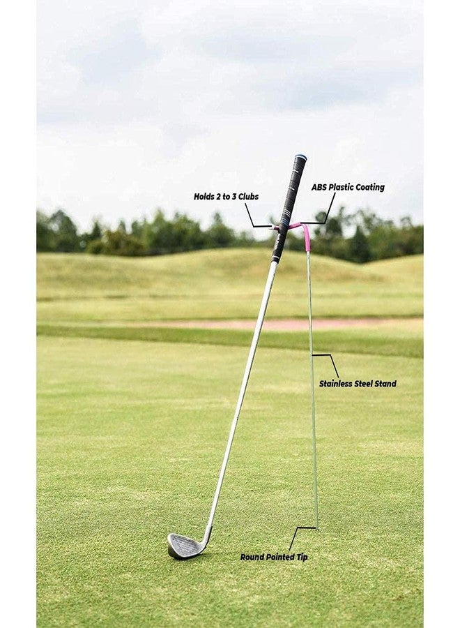 Mobile Pro Shop V-Shaped Golf Club Stand Keeps Your Clubs Clean, Dry & Visible, Made of Highly Durable Stainless Steel - Easy to Carry Golf Club Holder - Image 5