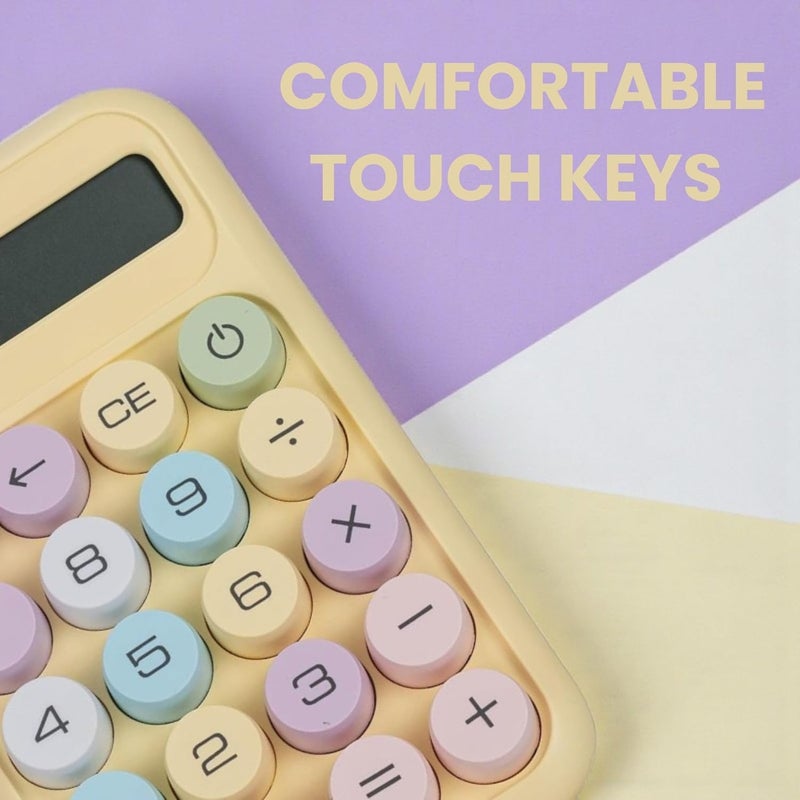 Blue Tick Bluetick Desktop Calculator - Big Buttons | 1 Year Warranty | Aesthetic Candy Color | Comfortable Touch | Handheld for Daily Uses (Blue) - Image 4
