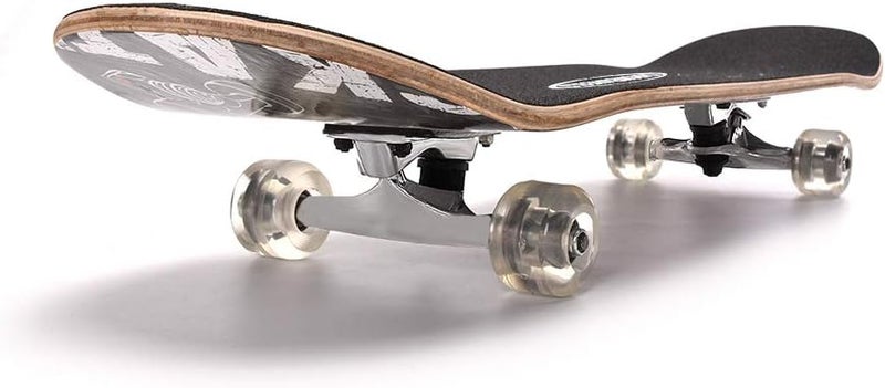 Chrome Wheels 31 inch Skateboard Double Kick Skate Board Cruiser Longboard 8 Layer Maple Deck Skateboards for Kids and Beginners - Image 2