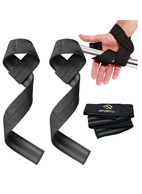 SportQ Weight Lifting Belts Pair, Wrist Brace for Gym, Tensioner for Men Women, Wrist Support Belt for Deadlifting, Weight Lifting Straps for Grip Gym, Weight Lifting Belt