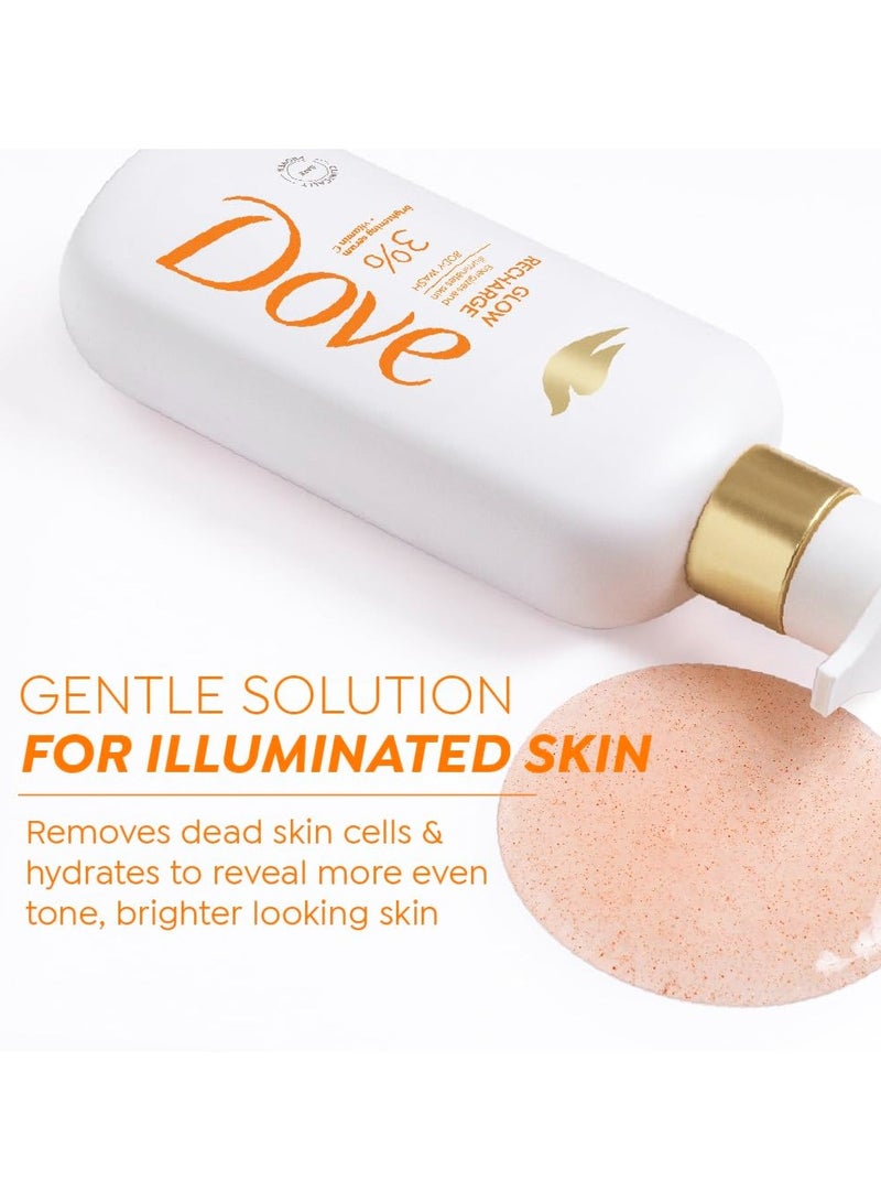 دوف سيروم غسول الجسم جلو ريتشارج سيروم للجسم | 3٪ سيروم تفتيح البشرة + فيتامين ج | ينشط البشرة ويضيئها | خالٍ من البارابين وSLS | 300 مل - Image 3