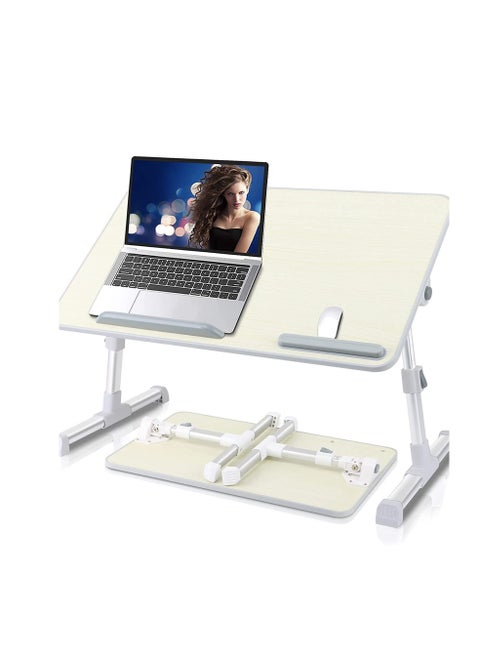 Laptop Desk for Bed, Lap Desks Bed Trays for Eating Writing, Adjustable Computer Laptop Stand, Foldable Lap Table in Sofa and Couch
