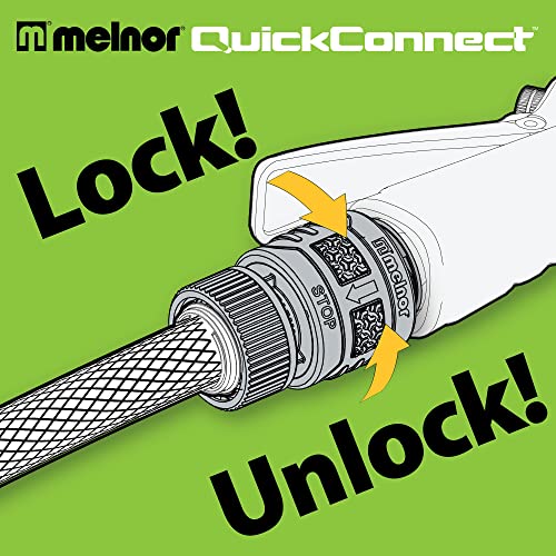 Melnor 65175AMZ 6 Piece Quick Connect Starter Set Connector Bundle, Product Adapter, Product End Connector, Black, Grey - Image 4