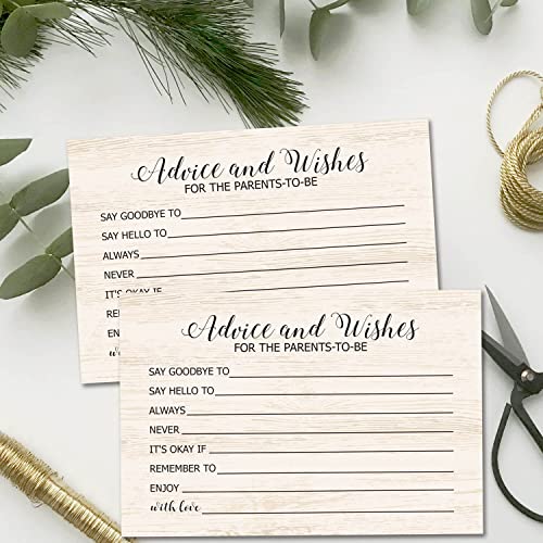 TENTADO Advice and Wishes for The Mom-to-Be, Baby Advice Cards for New Mom, Perfect for Baby Shower, Baby Shower Game Activities Ideas, New Mom Gifts, Pack of 50, 4x6 Inch - Image 2