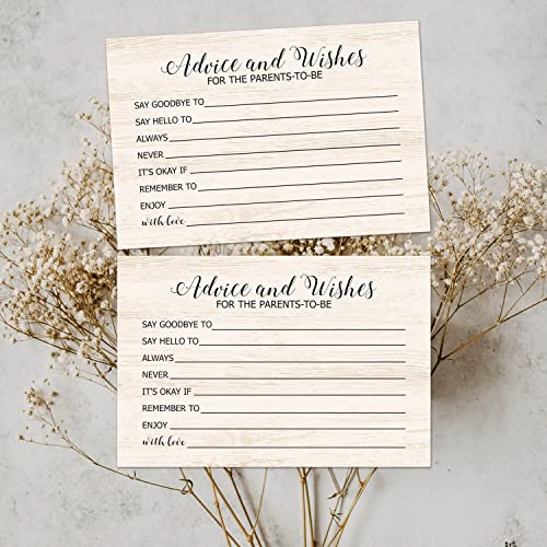 TENTADO Advice and Wishes for The Mom-to-Be, Baby Advice Cards for New Mom, Perfect for Baby Shower, Baby Shower Game Activities Ideas, New Mom Gifts, Pack of 50, 4x6 Inch - Image 4