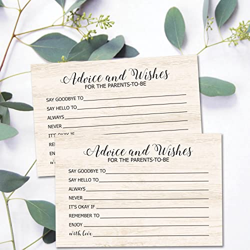 TENTADO Advice and Wishes for The Mom-to-Be, Baby Advice Cards for New Mom, Perfect for Baby Shower, Baby Shower Game Activities Ideas, New Mom Gifts, Pack of 50, 4x6 Inch - Image 5
