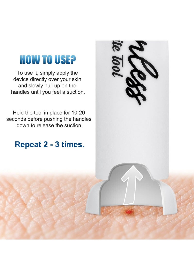 Poison Remover - Bug Bites and Bee/Wasp Stings, Natural Insect Bite Relief Bites Relief Suction Tool Instant Itch Relief for Hiking,No Odor or Residue (2-Pack)