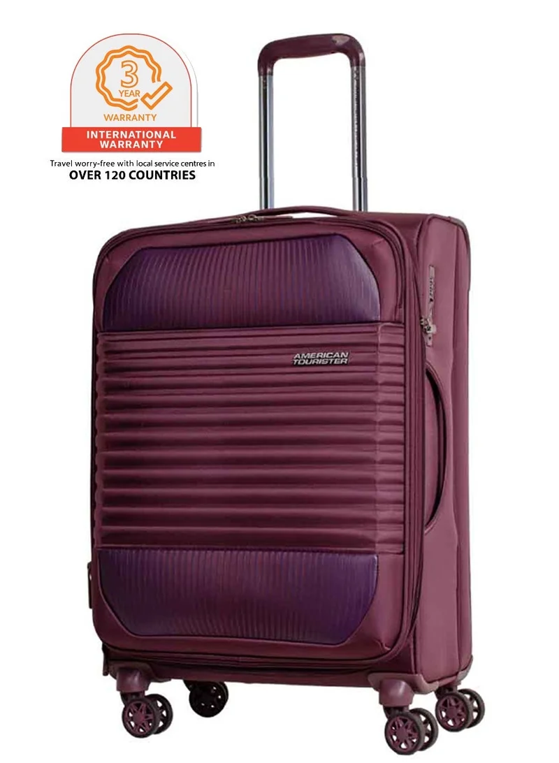 امريكان توريستر فورناكس ترولي سبينر قابل للتوسيع 66 سم لون أحمر زبيب