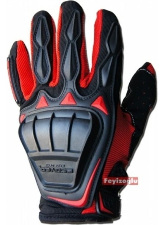 Ebakbak Motorcycle Gloves Neoprene Fabric Plastic Full Protection Motor Gloves  - Image 1