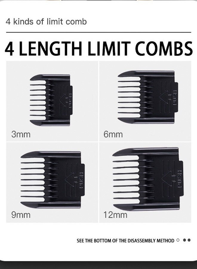 مجموعة قص شعر الكلاب، ماكينة قص منخفضة الضوضاء، كهربائية هادئة، قابلة لإعادة الشحن، بدون سلك، مجموعة من ماكينات ومقصات لتشذيب الشعر الكثيف، مناسبة للكلاب، والقطط، وحيوانات أليفة أخرى - Image 4