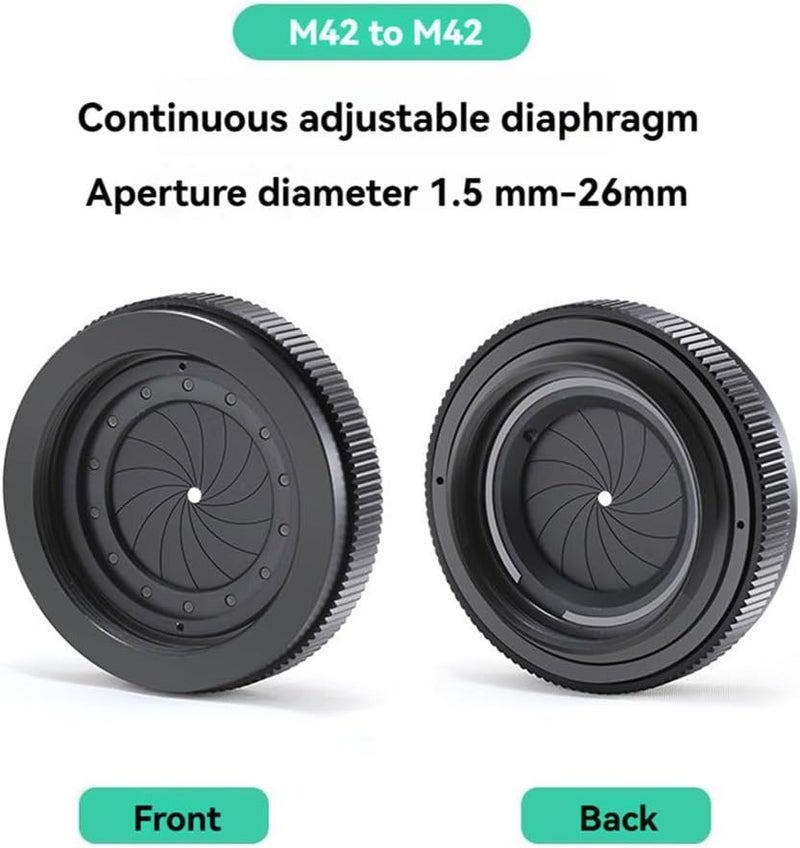 SK25 Manual Adjustable Iris Diaphragm 1 5mm To 25mm Aperture For Camera Microscope - Image 3