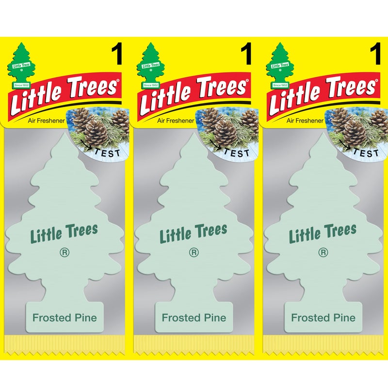 Little Trees Air Freshener Tree LTZ088 Frosted Pine Fragrance For Car Home Boat Caravan - Triple Pack - Image 2