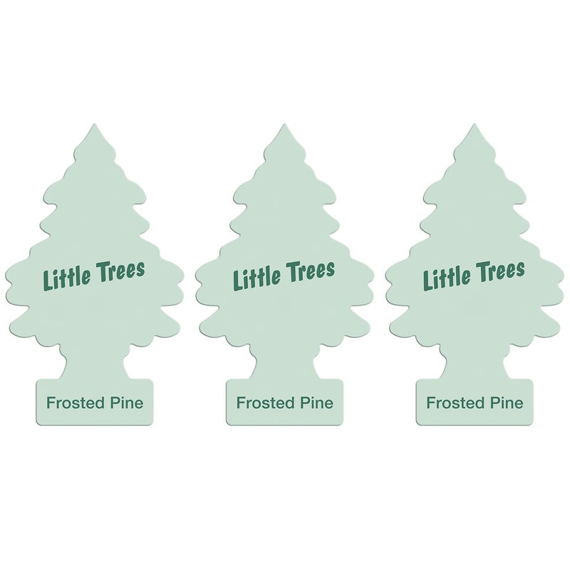 Little Trees Air Freshener Tree LTZ088 Frosted Pine Fragrance For Car Home Boat Caravan - Triple Pack - Image 1