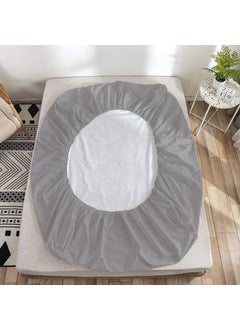 CULTIVER Cultiver Cotton Terry Encasement Hypoallergenic VinylFree Waterproof Ultra Soft Queen Size Bed Cooling Mattress Protector with Deep Pocket Skirt Fit 10 Inch Grey 60x72 Inches  - Image 5