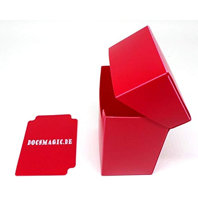 docsmagic.de .DE DECK BOX FULL + 100 DOUBLE MAT RED SLEEVES STANDARD - PKM MTG - Image 4