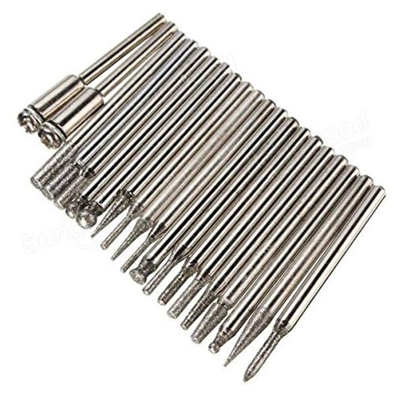 Diy Crafts CTDIYHI47734 Fits Diy Tools for Dremel Plastic Metal Combo Set of Two Items Diy Tools Diamond Burr Diamod Disc 5 Pack of 25 Multicolor - Image 2