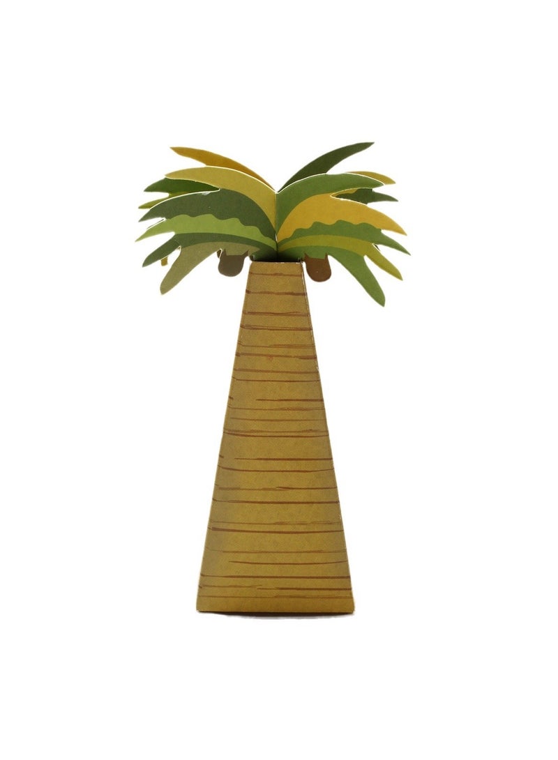 15pcs coconut tree candy boxes gift packaging box creative mini paper gift candy  box for wedding birthday festivals size 3.5*3.5*10cm - Image 2