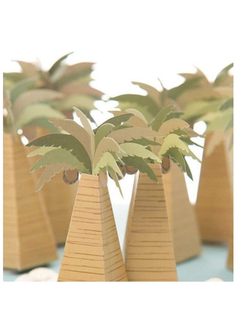 15pcs coconut tree candy boxes gift packaging box creative mini paper gift candy  box for wedding birthday festivals size 3.5*3.5*10cm - Image 4