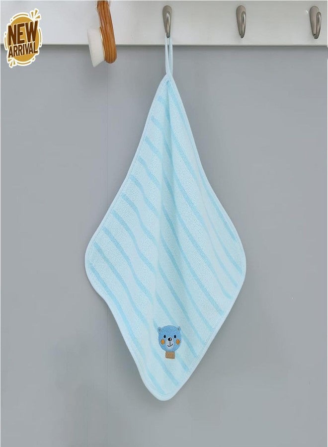 TERI BERI Baby Washcloths Pack of 3 – Ultra Soft Cotton Face Towels with Cute Animal Embroidery, 30x30 cm, Gentle for Newborns & Toddlers (Multicolor) - Image 2