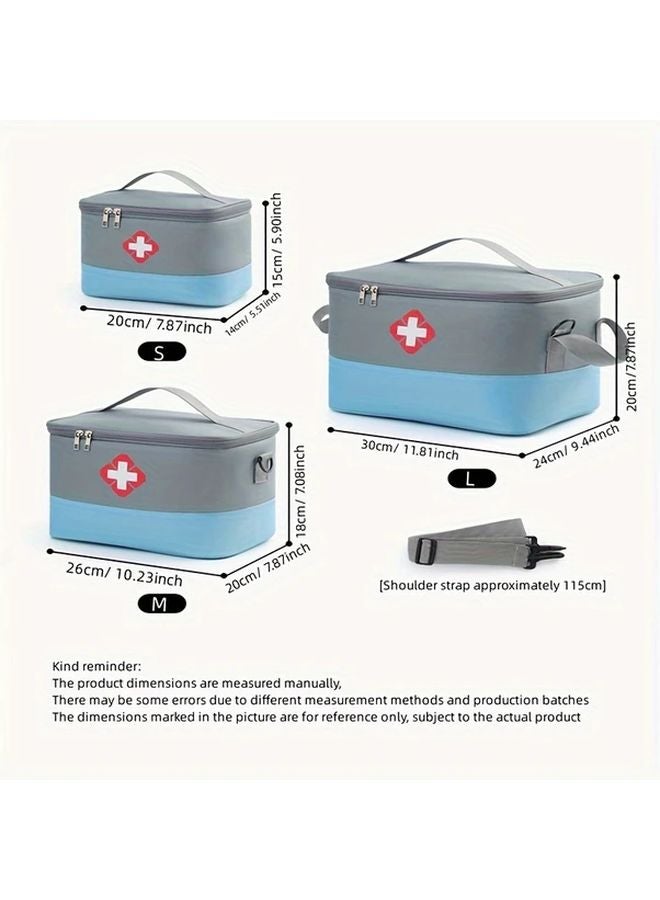 White And Red Medium Medical Bag Large Capacity First Aid Kit Organizer - Image 3