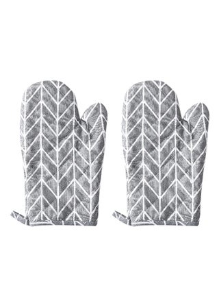 Cotton Oven Mitts Pot Holders Heat Resistant Cooking Gloves (Grey Arrow Pattern) - pzsku/Z4919823944B62A1B3F66Z/45/_/1696670305/50afcd60-ff88-4c2b-82da-2bbd739f4324