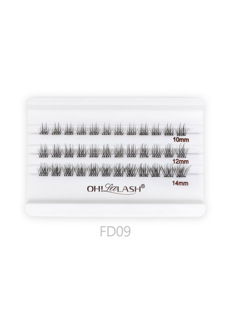 OH! LALASH 30pcs lash clusters, self adhesive no glue needed eyelash extensions wispy individual false eyelash for women - Image 3