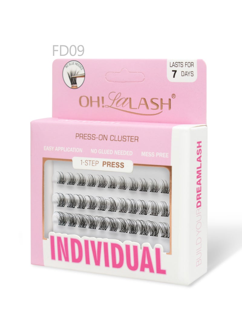 OH! LALASH 30pcs lash clusters, self adhesive no glue needed eyelash extensions wispy individual false eyelash for women - Image 2