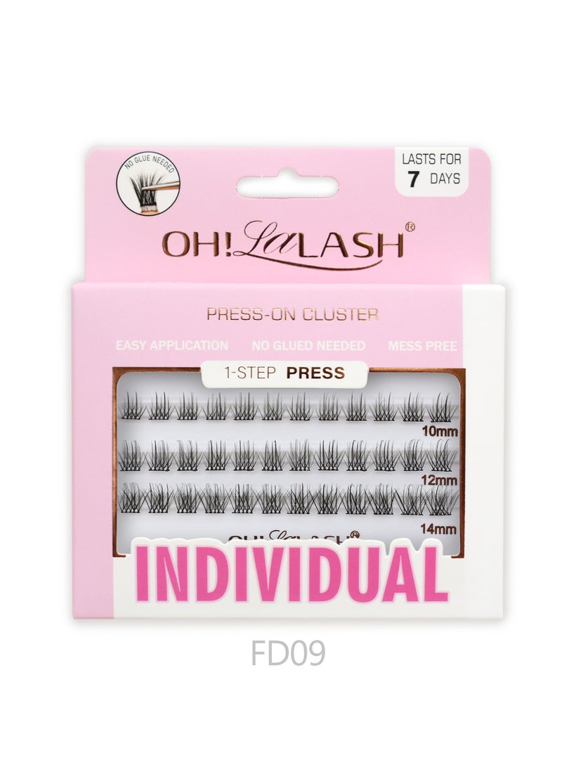OH! LALASH 30pcs lash clusters, self adhesive no glue needed eyelash extensions wispy individual false eyelash for women - Image 1