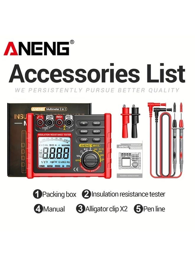 ANENG MH15 مقياس متعدد رقمي 6000 تعداد اختبار الجهد والمقاومة والسعة - Image 1