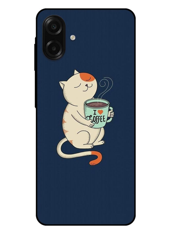 الصيد العين غطاء حماية مطبوع لهاتف سامسونج جالاكسي A07 4G - أنا أحب القهوة - Image 1