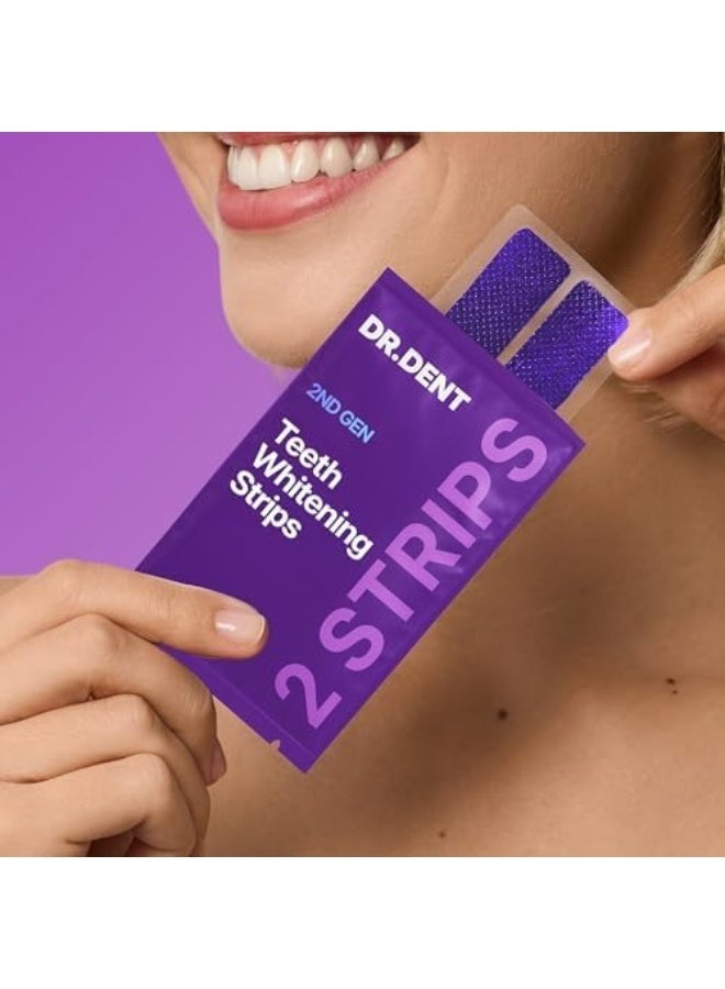 شرائط تبييض الأسنان الأرجوانية من DRDENT 21 علاجًا - آمنة على المينا - تبييض الأسنان غير الحساسة - تبييض دون أي ضرر - عبوة من 42 قطعة - Image 5