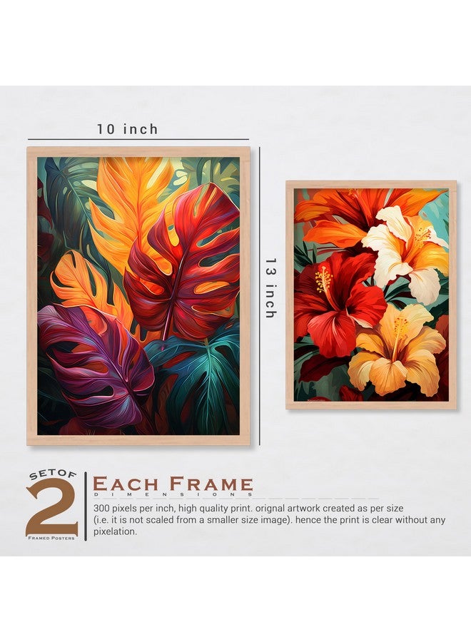 ARTELLY ARETLLY Framed Wall Art - Wall Painting/Poster For Living Room Bedroom - Painting For Wall/Home Decoration - Frames For Wall Decor (Set of 4) (Medium, Modern Artwork 4) - Image 2