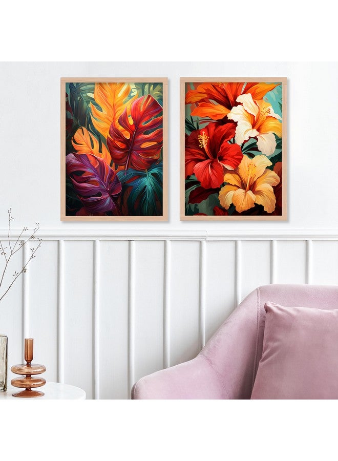 ARTELLY ARETLLY Framed Wall Art - Wall Painting/Poster For Living Room Bedroom - Painting For Wall/Home Decoration - Frames For Wall Decor (Set of 4) (Medium, Modern Artwork 4) - Image 4