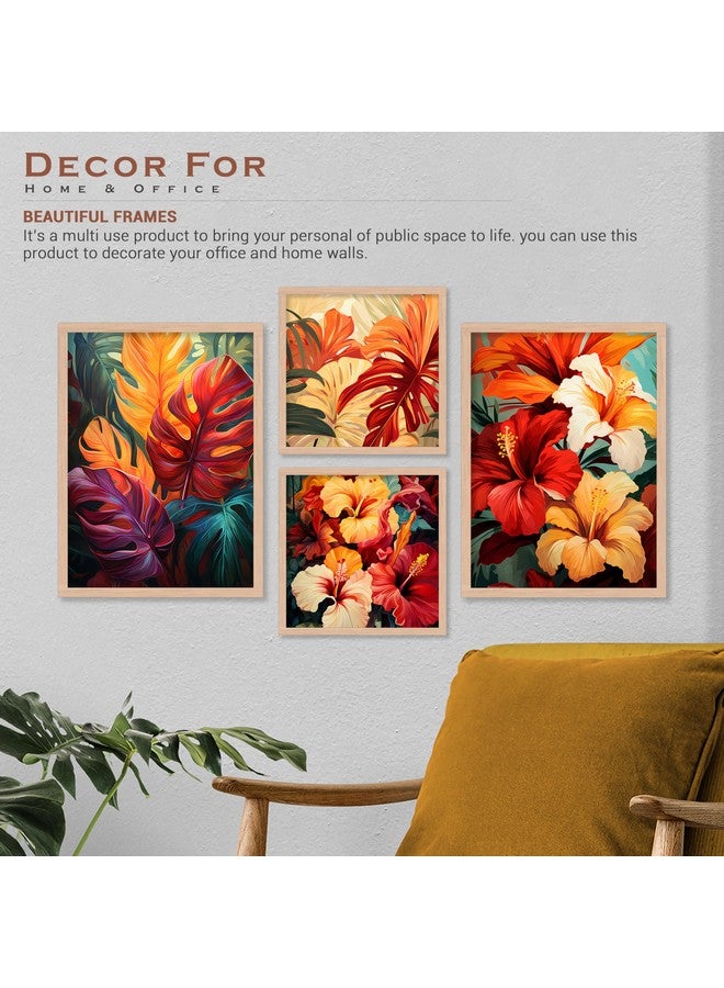 ARTELLY ARETLLY Framed Wall Art - Wall Painting/Poster For Living Room Bedroom - Painting For Wall/Home Decoration - Frames For Wall Decor (Set of 4) (Medium, Modern Artwork 4) - Image 5