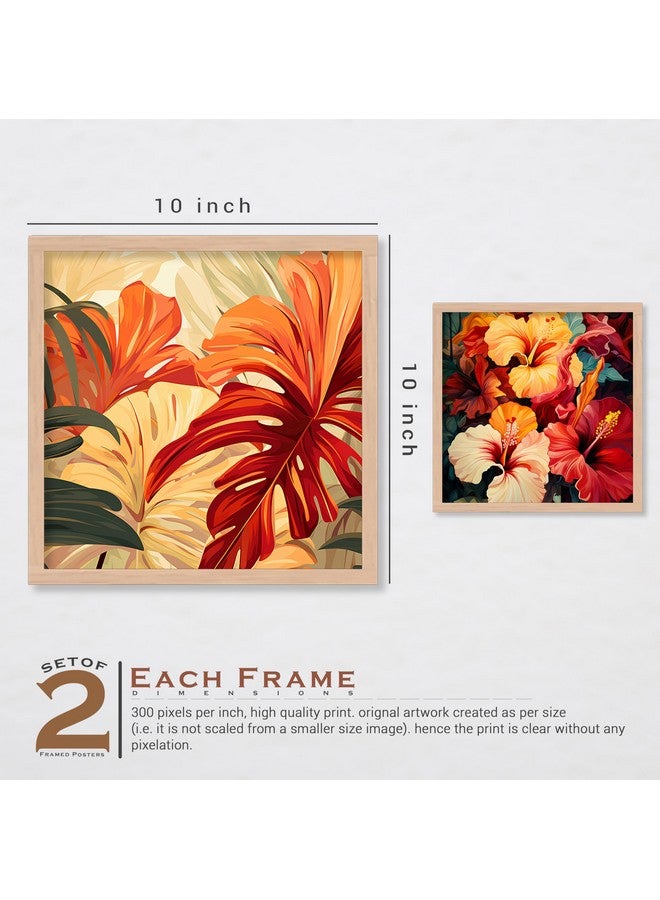 ARTELLY ARETLLY Framed Wall Art - Wall Painting/Poster For Living Room Bedroom - Painting For Wall/Home Decoration - Frames For Wall Decor (Set of 4) (Medium, Modern Artwork 4) - Image 3